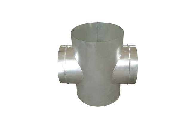 不銹鋼螺旋風管四通